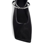 Amina Muaddi Mesh Crystal Ballerina Flats