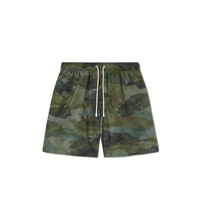 Palm Angels Green Polyester Swim Shorts