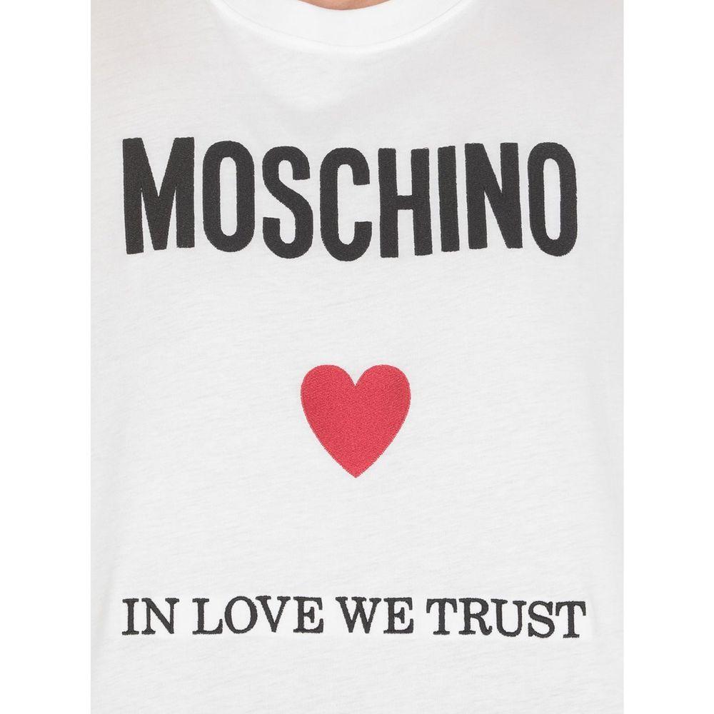 Moschino Couture White Cotton T-Shirt