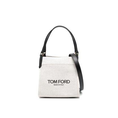 Tom Ford Beige Canvas Tote Bag