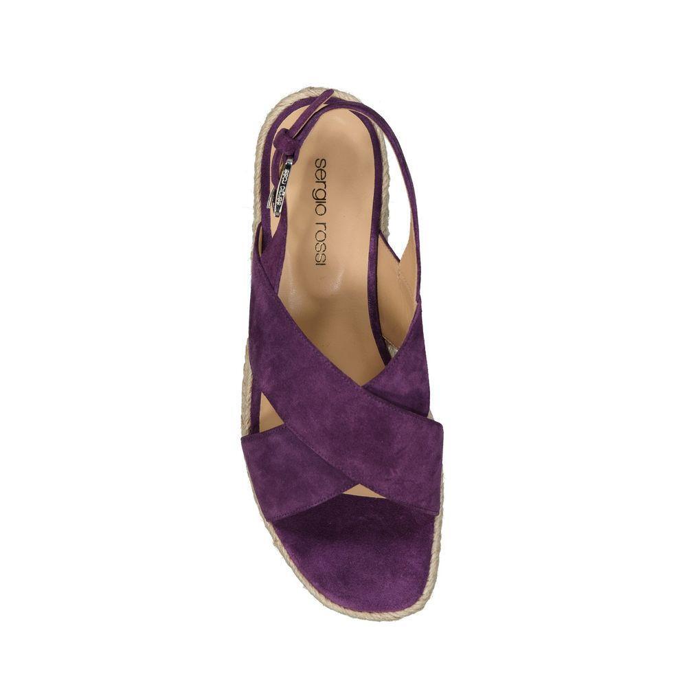 Sergio Rossi Leather Espadrilles SE-8735590613204-EU37/US7