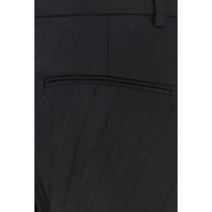 Valentino Black Nylon Bermuda Shorts