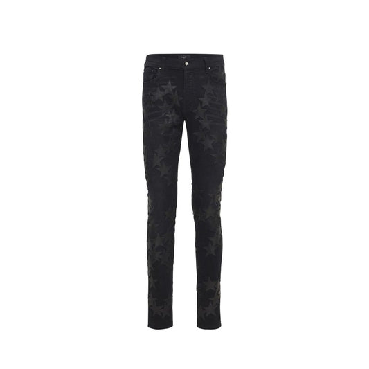Amiri Gray Cotton Skinny Jeans