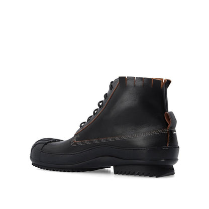 Maison Margiela Black Calfskin Lace-Up Boots