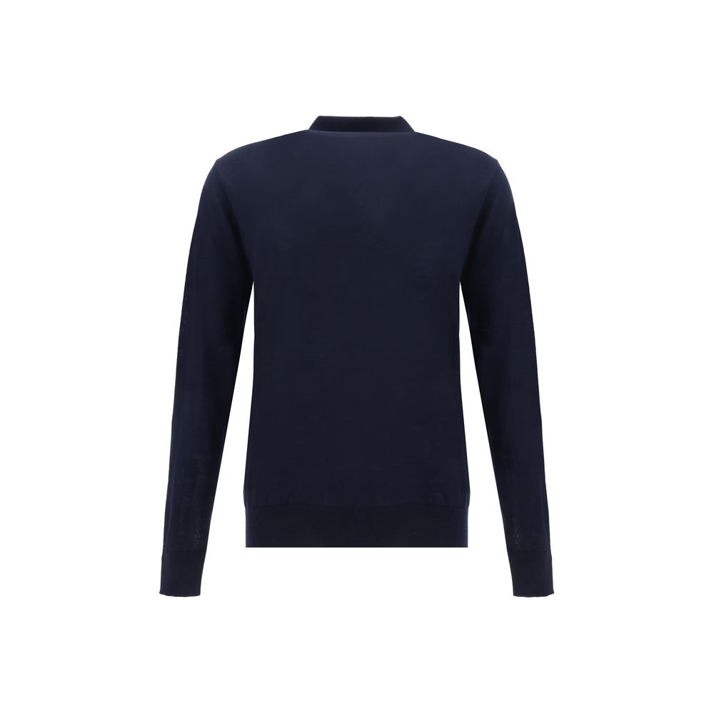 Golden Goose Blue Fleece Wool Shirt