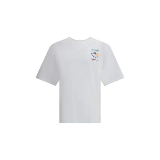 Casablanca White Cotton T-Shirt