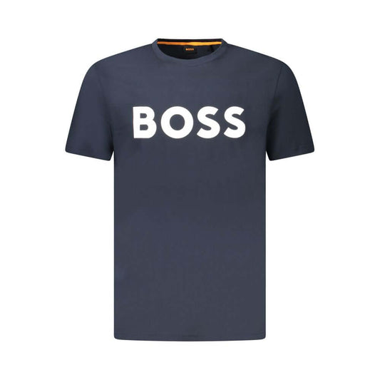 Hugo Boss Blue Cotton Men T-Shirt BO-39203-XL