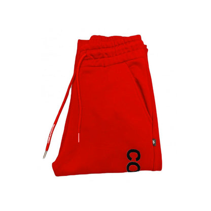Comme Des Fuckdown Red Cotton Women Sweatpant