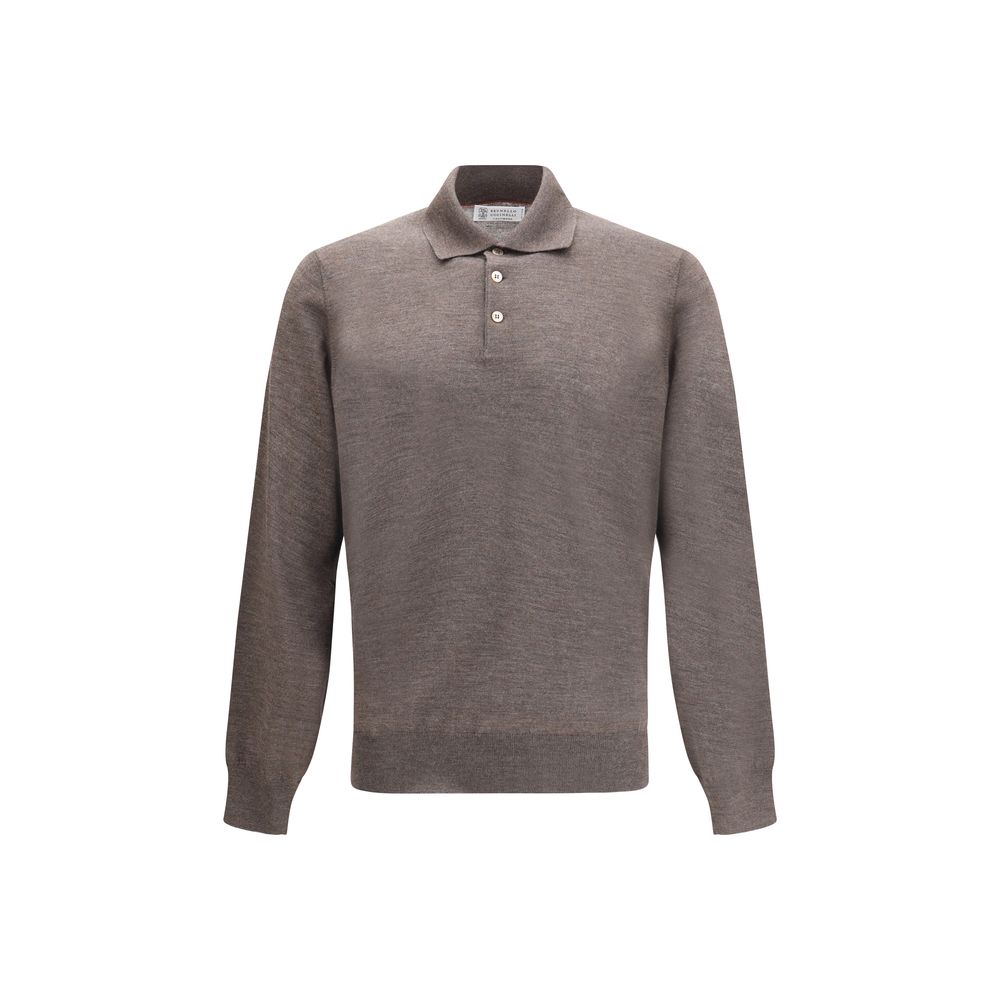 Brunello Cucinelli Brown Cashmere Dress Shirt