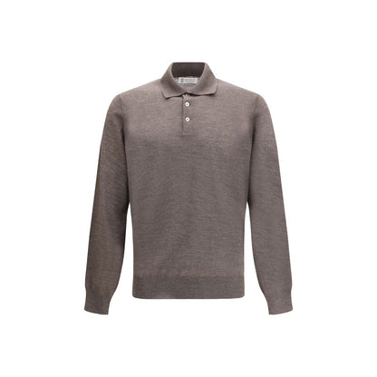 Brunello Cucinelli Brown Cashmere Dress Shirt