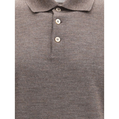 Brunello Cucinelli Brown Cashmere Dress Shirt