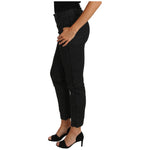 Dolce & Gabbana Black Dress Polka Dot Cropped Straight Pants PAN61092-38