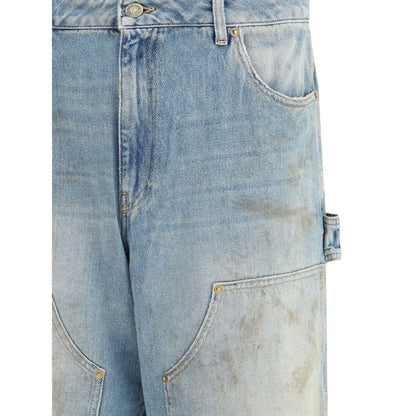 Golden Goose Light Blue Cotton Jeans Denim