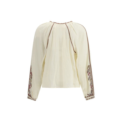 Marant Etoile White Cotton Top