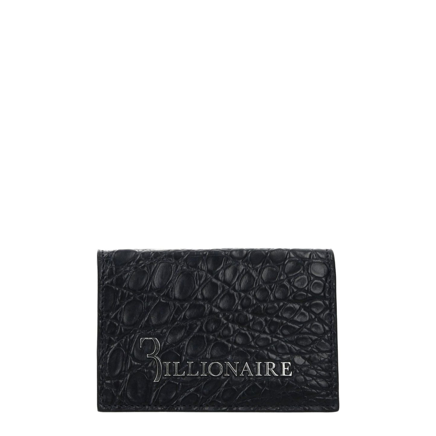 Billionaire Italian Couture Blue Crocodile Cardholder