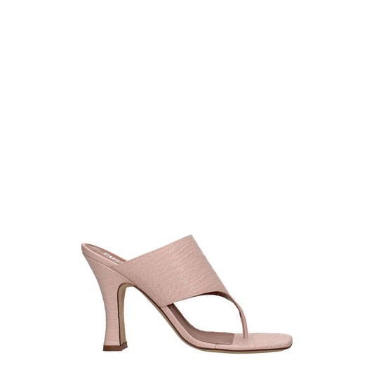 Paris Texas Pink Leather Stiletto Heels Sandals PA-8547174187273-EU37/US7