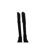 Stuart Weitzman Black Leather Over The Knee