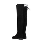 Stuart Weitzman Black Leather Over The Knee