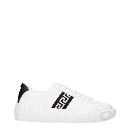 Versace White Leather Sneakers