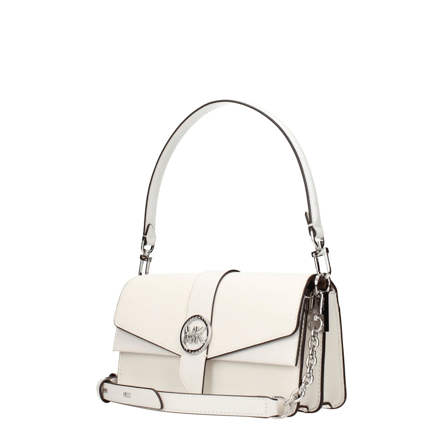 Front view with bag zipped and handles upright.