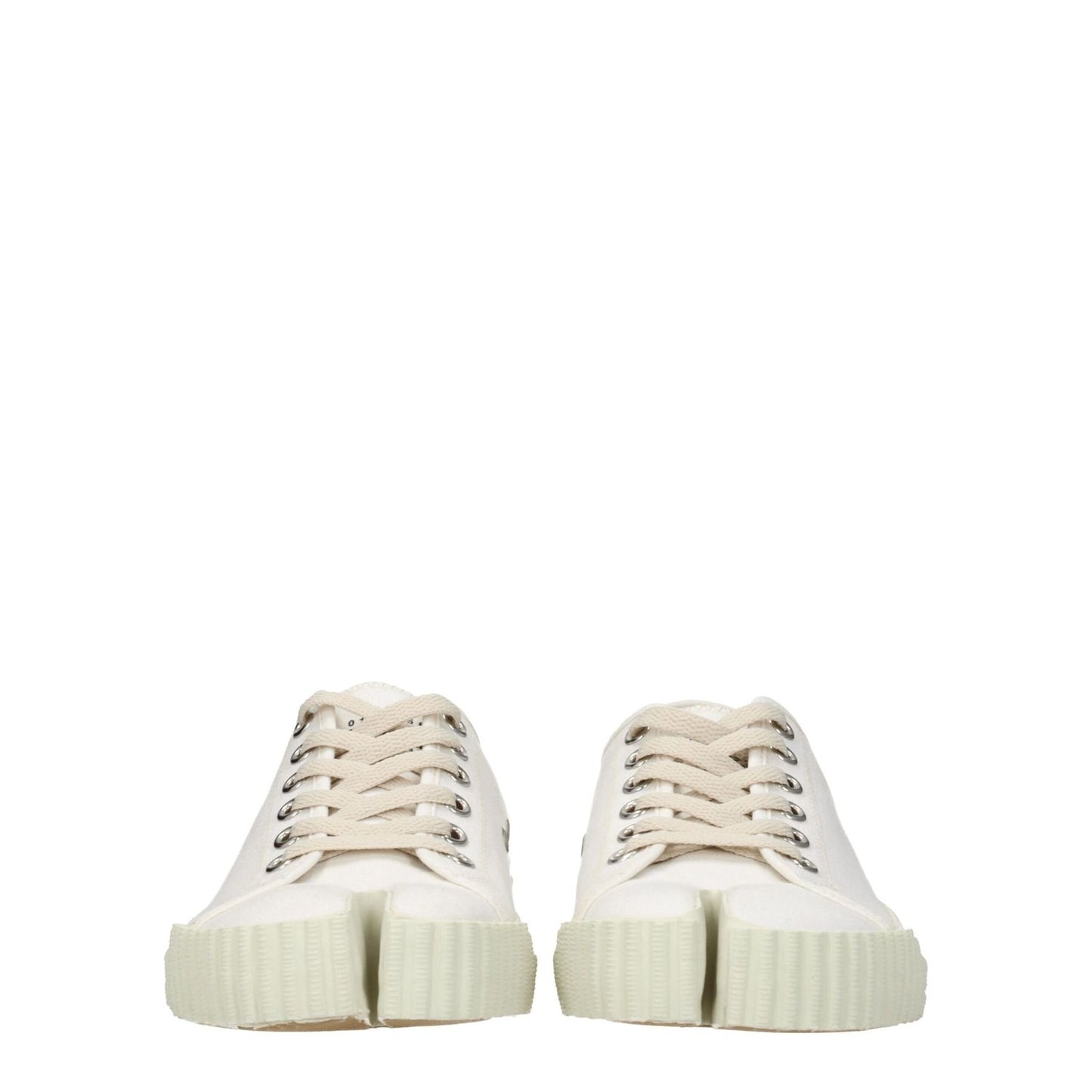 Maison Margiela White Fabric Low Top Sneakers