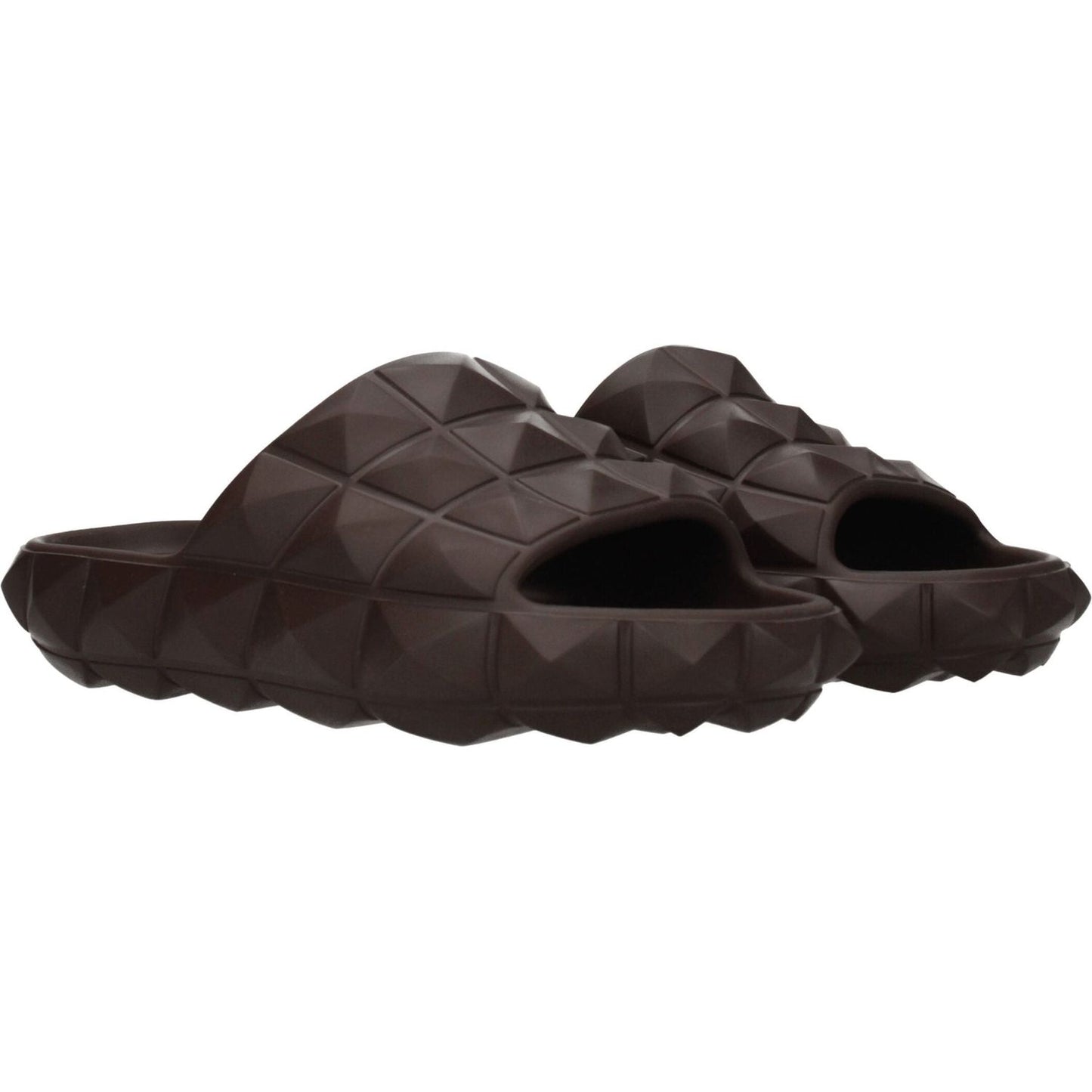 Valentino Garavani Brown Cotton Slippers Sandals VA-8547244179721-EU40/US7