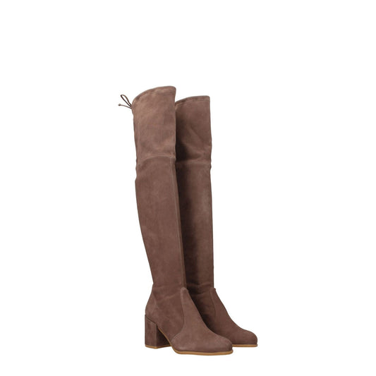 Stuart Weitzman Beige Leather Over The Knee ST-8547247816969-EU35/US5
