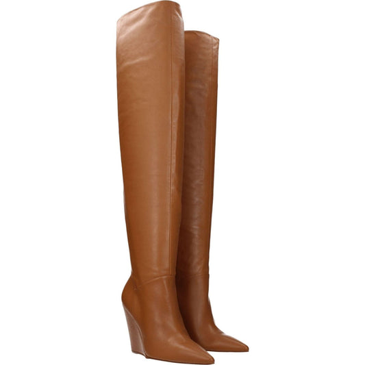 Stuart Weitzman Brown Leather Over The Knee ST-8547257909513-EU36/US6