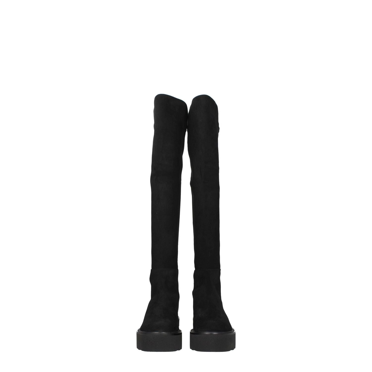 Stuart Weitzman Black Leather Over The Knee