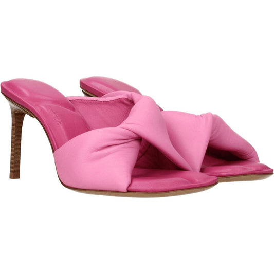 Jacquemus Pink Leather Stiletto Heels Sandals JA-8547284025609-EU37/US7