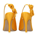The Attico Orange Satin High Heel Pumps TH-8547287171337-EU37/US7