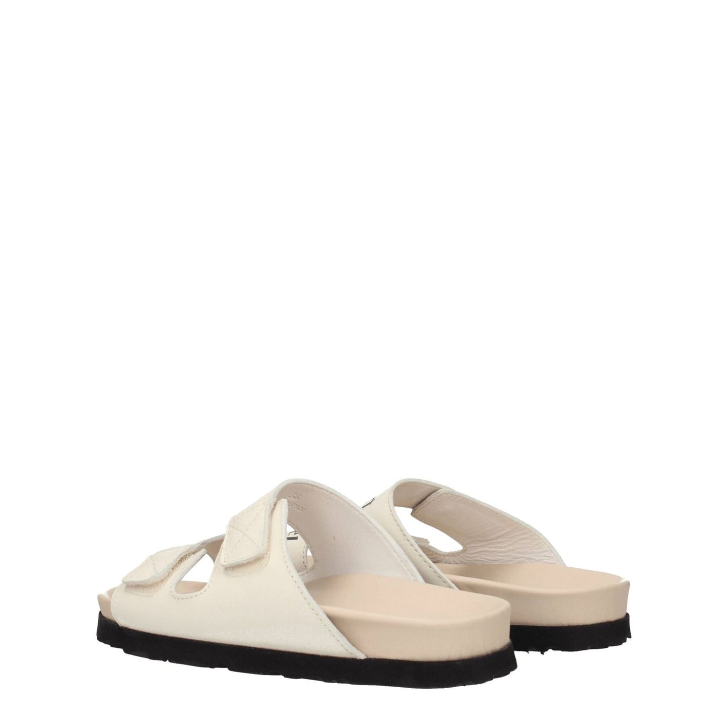 Palm Angels Beige Leather Sandals
