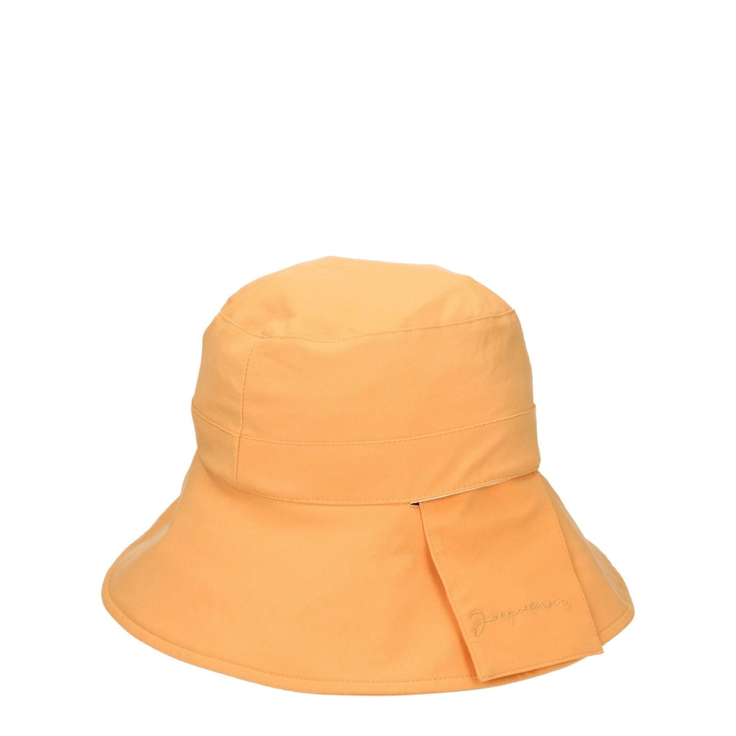 Jacquemus Orange Polyamide Bucket Hat made of 55% polyamide, 36% cotton, 9% elastane in light orange, casual style, MPN 235AC4481402750.