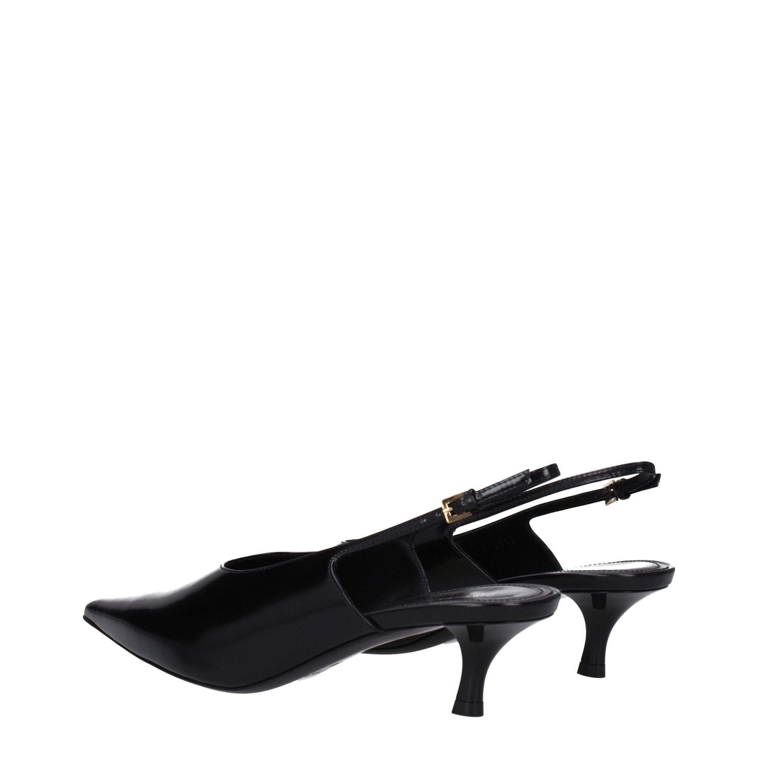 Givenchy Black Leather Mid Heel Pumps