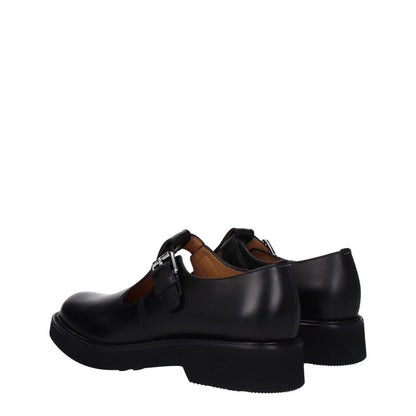 Church's Black Leather Oxfords And Derbies