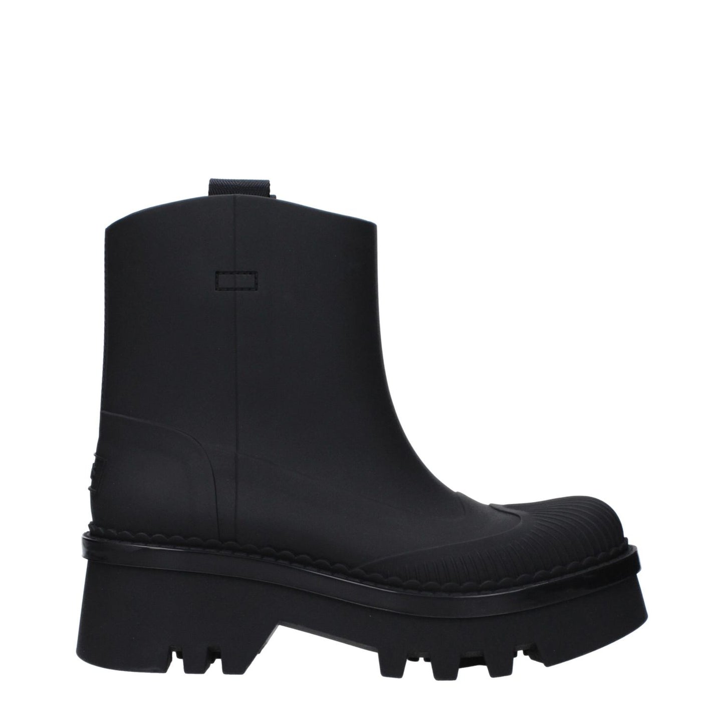 Chloé Black Cotton Ankle Boots