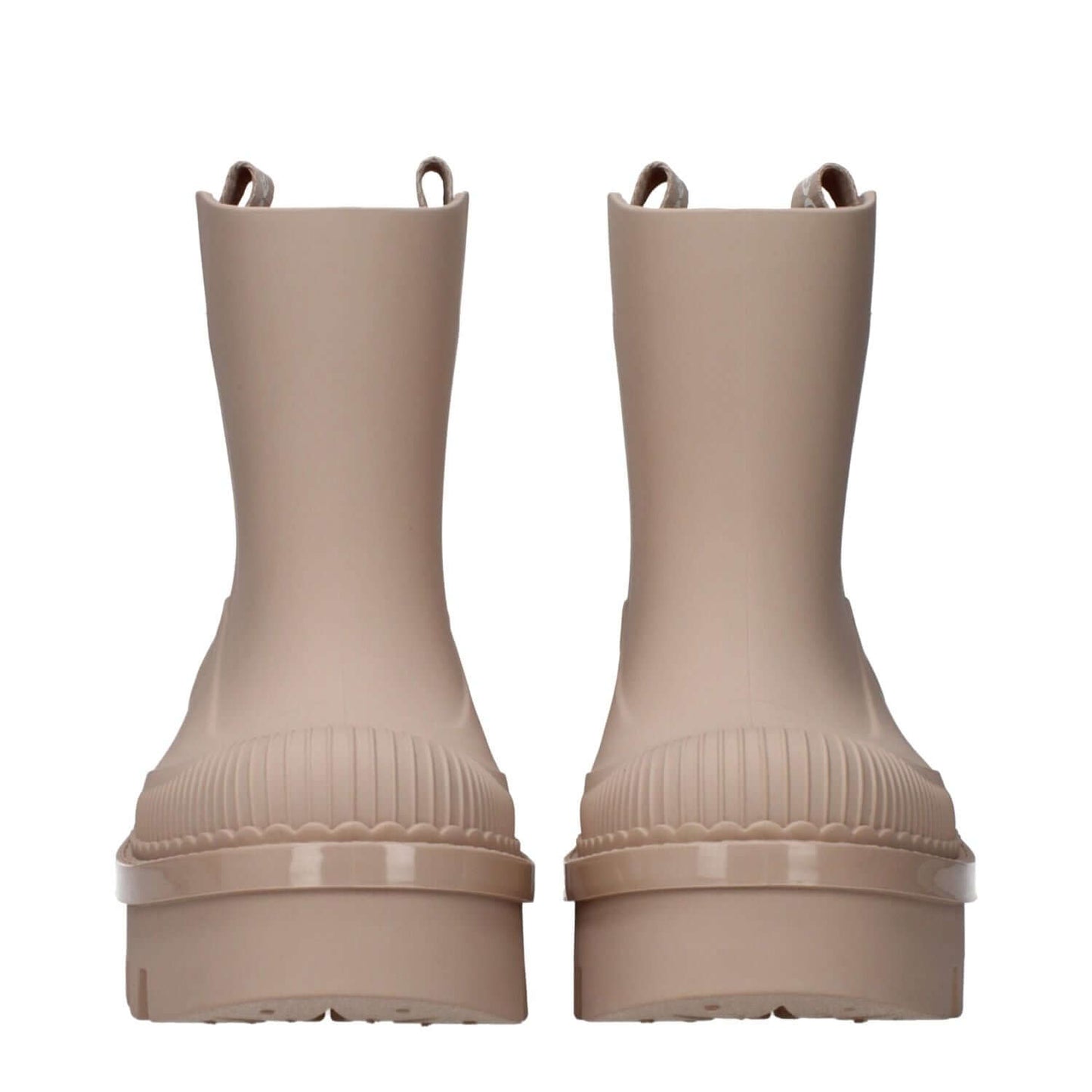 Chloé Pink Cotton Ankle Boots