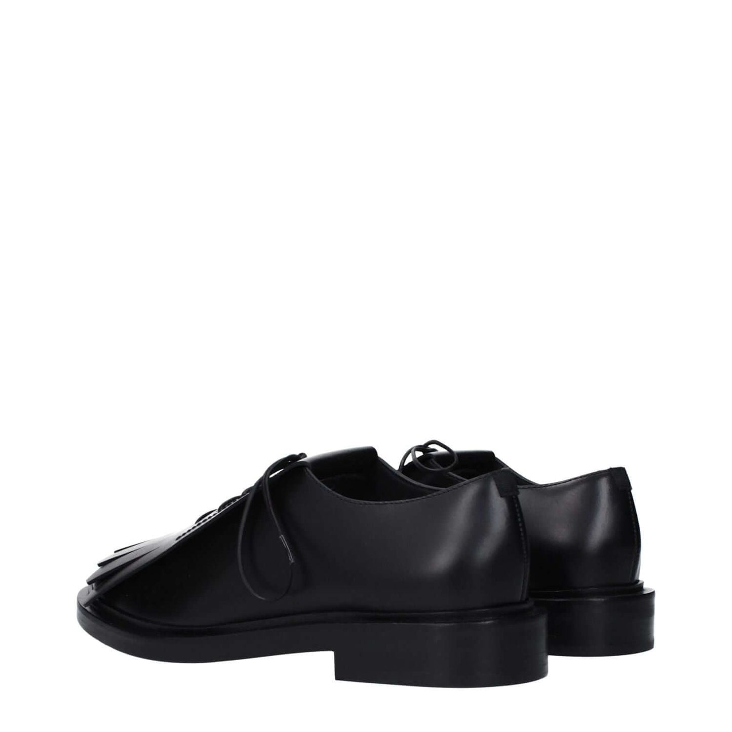 Max Mara Black Leather Oxfords And Derbies