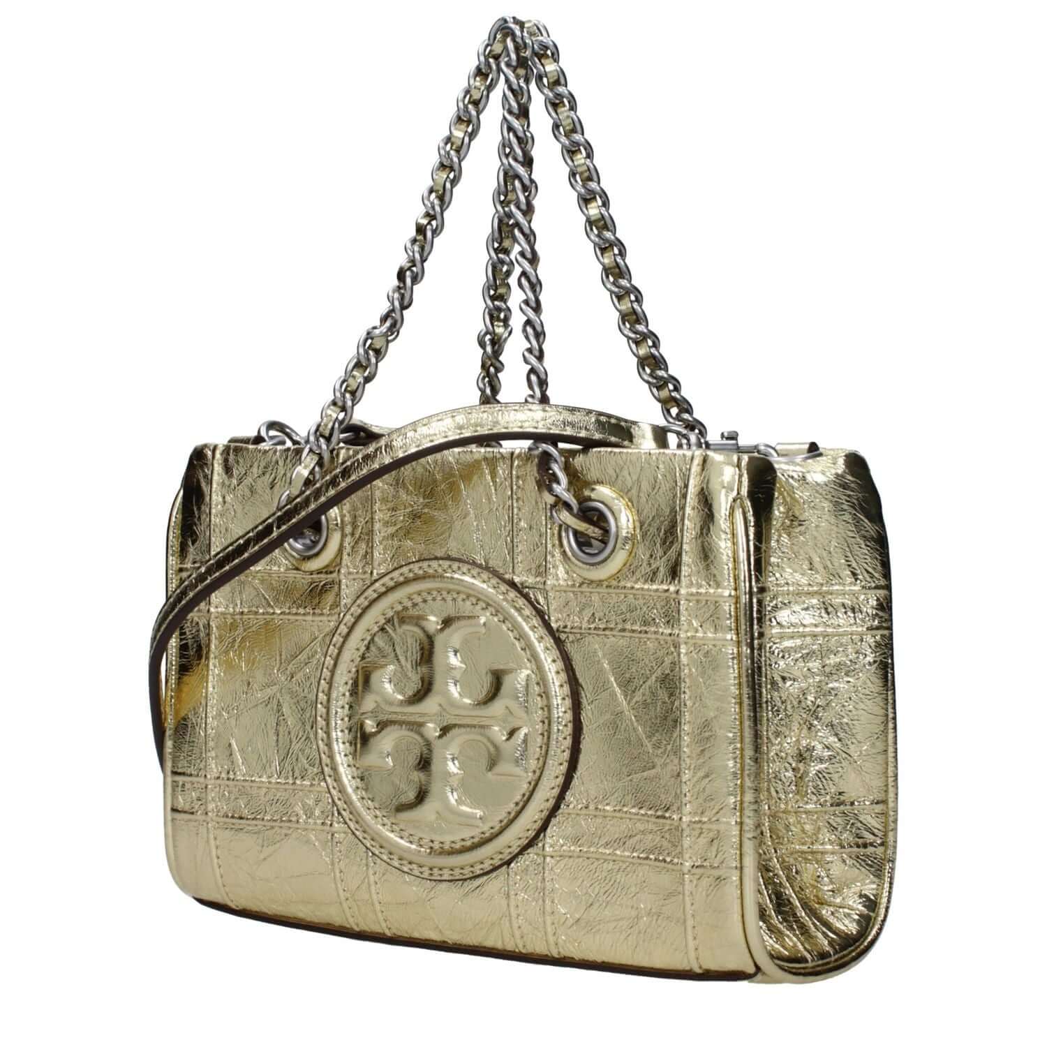 Tory Burch Gold Leather Handbag
