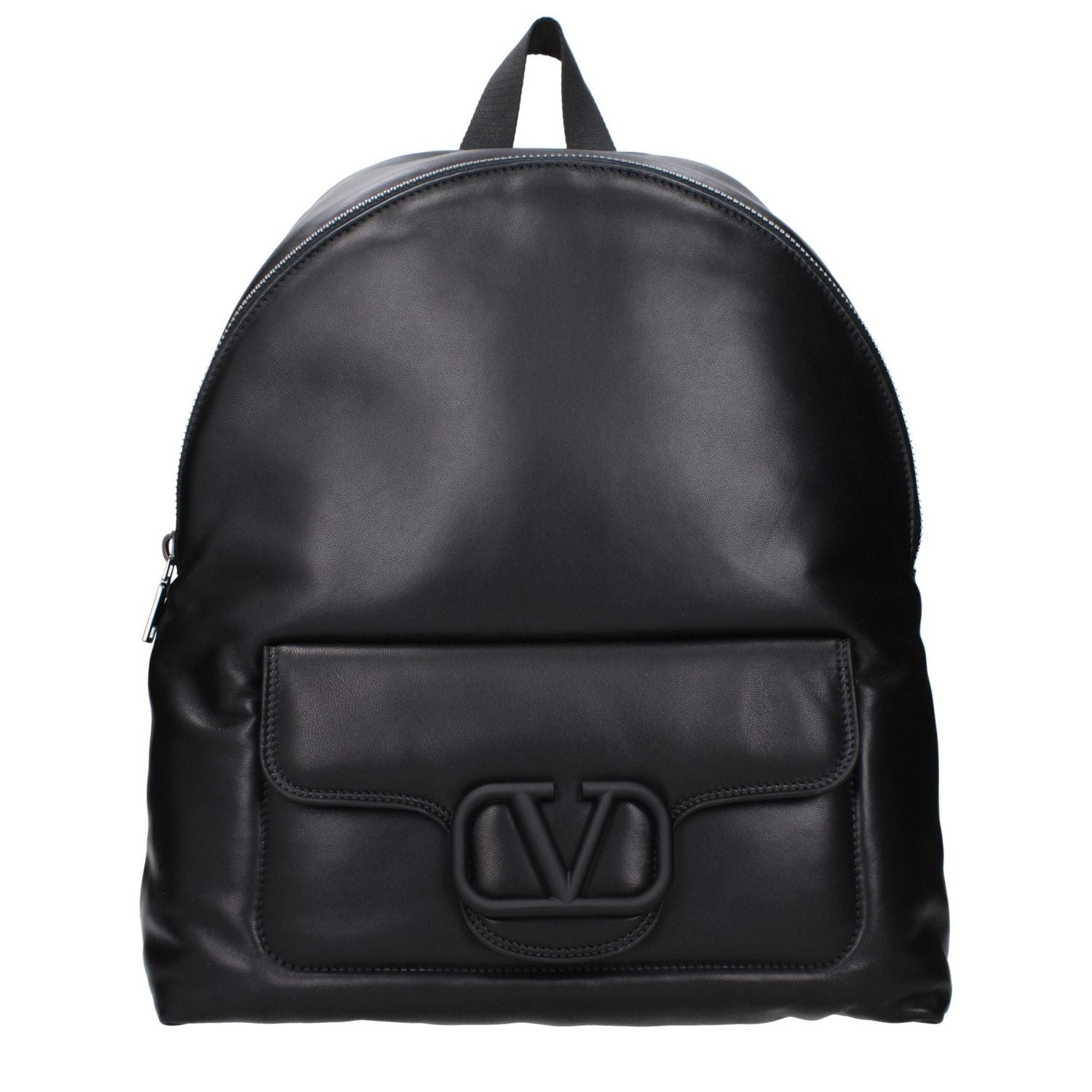 Front view with bag zipped and handles upright.