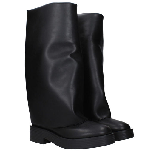 Casadei Black Leather Boots CA-15063744577801-EU36/US6