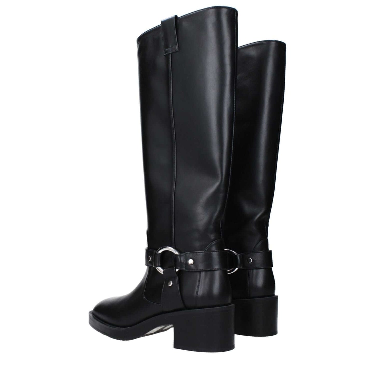 Stuart Weitzman Black Leather High Heel Boots