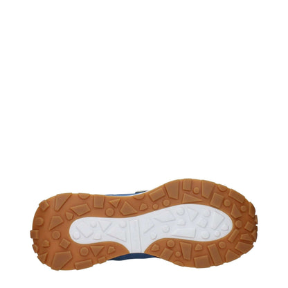 Sole of Philippe Model Blue Fabric Athletic Sneakers featuring vintage effect.