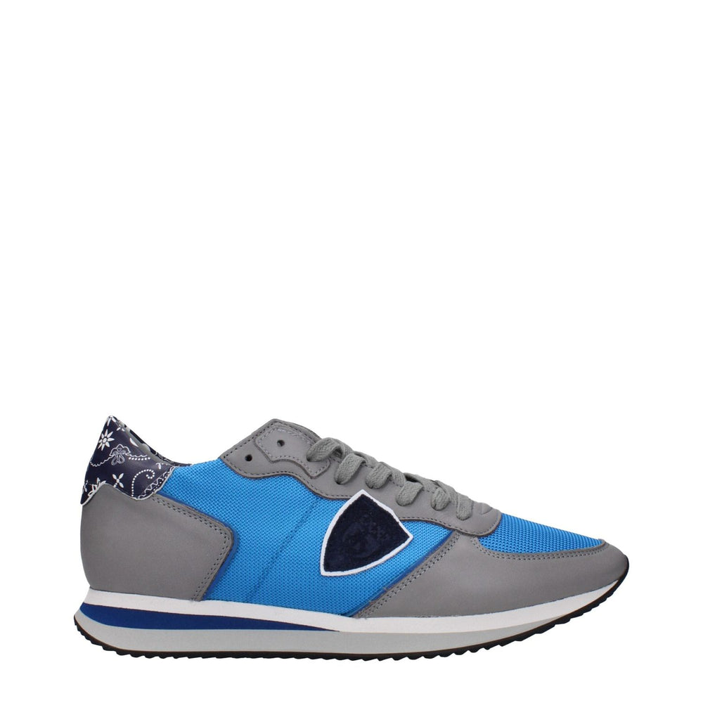 Philippe Model Blue Fabric Low Tops PH-15084983025929-EU42/US9