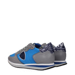 Philippe Model Blue Fabric Low Tops PH-15084983025929-EU42/US9
