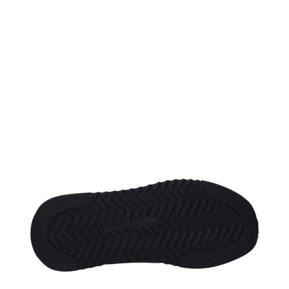 Sole of Philippe Model Blue Leather Athletic Sneakers in black rubber with traction pattern for stability and comfort.