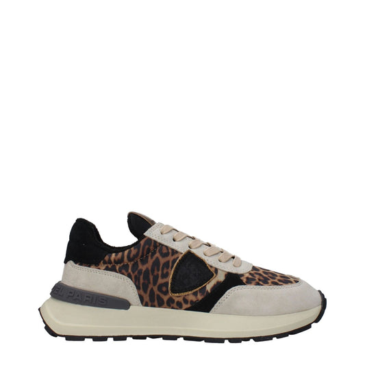 Philippe Model Brown Fabric Chunky Sneakers PH-15090185175305-EU35/US5