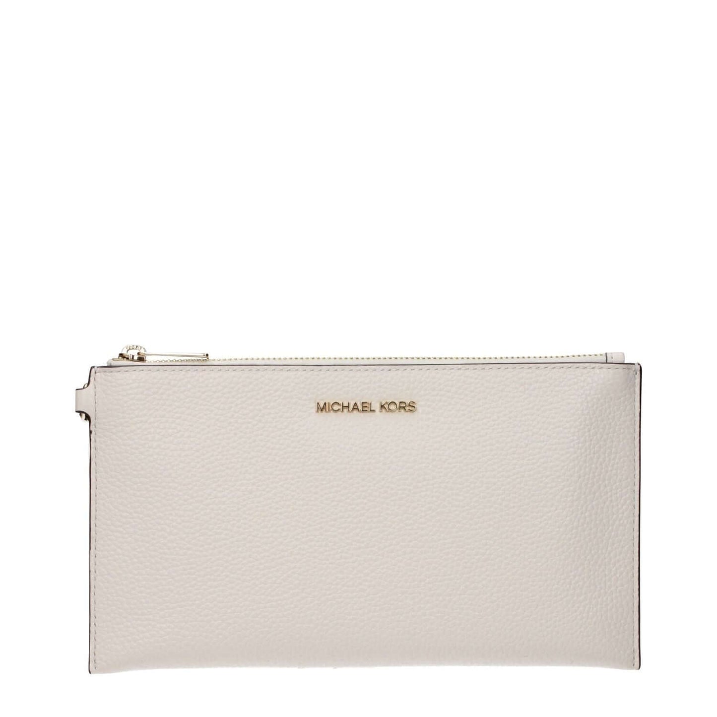 Michael Kors Beige Leather Clutch Bag