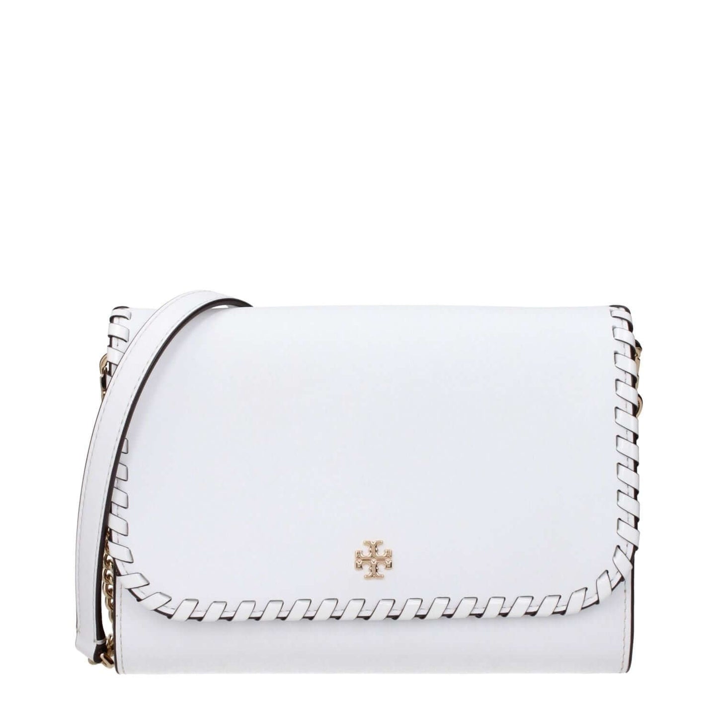 Tory Burch White Leather Clutch Bag