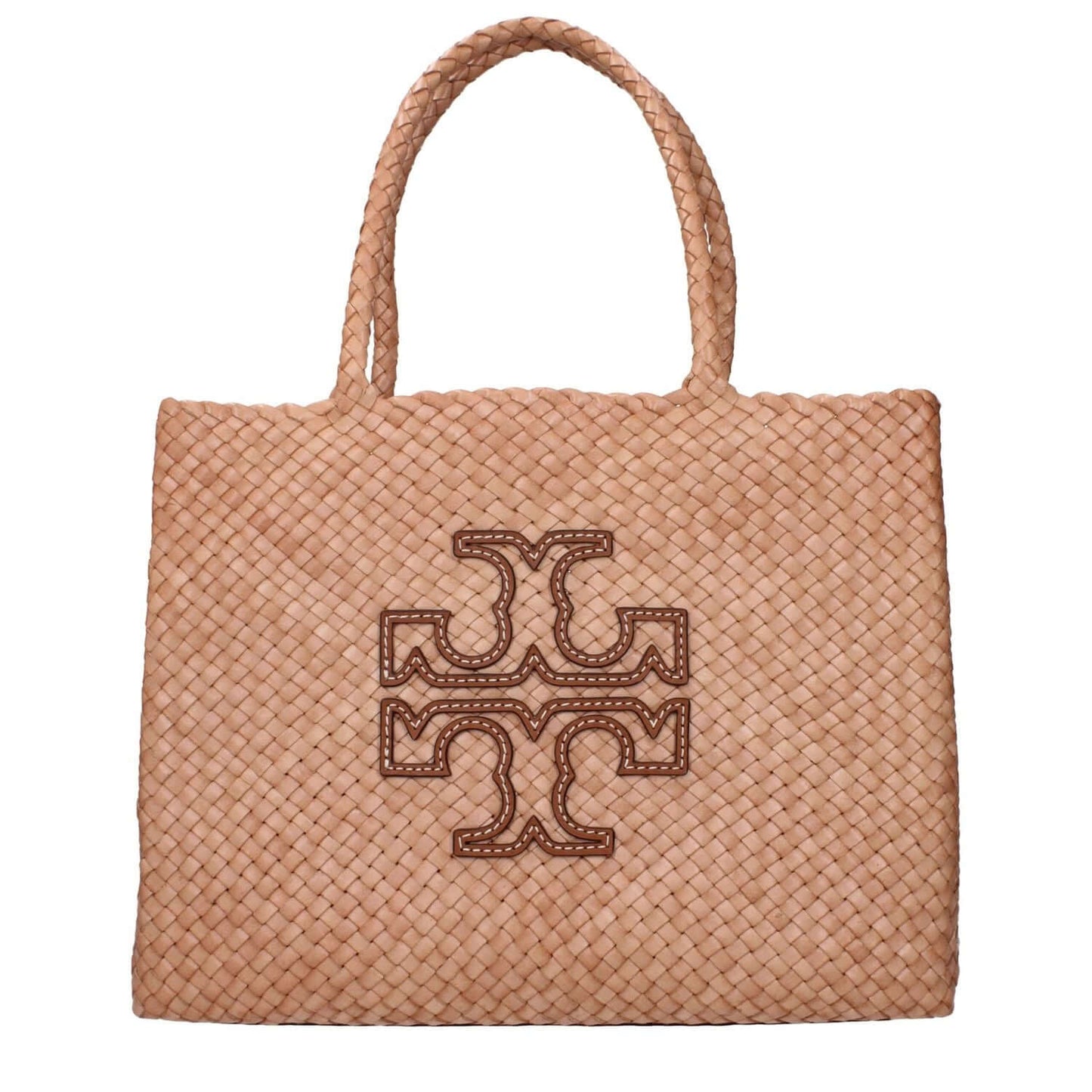 Tory Burch Pink Leather Shoulder Bag with front logo and removable inner clutch, MPN 146019267, product code F83633